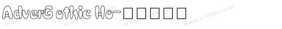 AdverGothic Ho字体转换